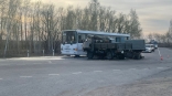 Выяснились подробности ДТП с автобусом и двумя грузовичками под Омском