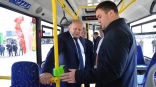 Хоценко и Шелест передали в парк омского пассажирского транспорта 20 новых высокоэкологичных автобусов
