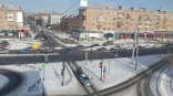 ДТП у Ленинградского моста в Омске заблокировало проезд по одной из дорог