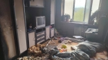 Появились кадры с места пожара в Омске, где насмерть угорел 7-летний мальчик