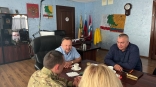 Глава Омского района Геннадий Долматов сообщил о встрече с участником СВО