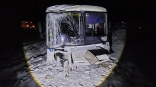 Появились кадры с места жесткого ДТП с пассажирским автобусом под Омском