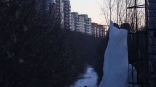 «Омск РТС» предостерегли из-за ледяного сталактита у бюста Ленина