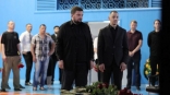 Появились снимки прощания с омским тренером по флорболу Леонидом Щукиным