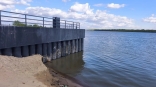 На Иртыше в Омске возвели причальную стенку