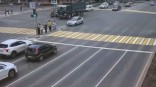 Появилось видео наезда на группу пешеходов в центре Омска