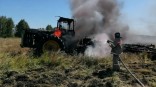 Со стартом уборочной кампании заполыхала техника