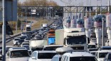 После ДТП в центре Омска образовалась большая пробка 7 сентября