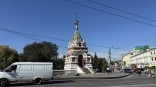 На омской Серафимо-Алексеевской часовне старый купол уступил место новому