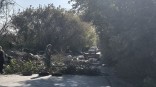 В Осташково омичи перекрыли дорогу своим же мусором