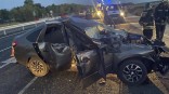 Омич влетел в ограждение и разбился насмерть на трассе