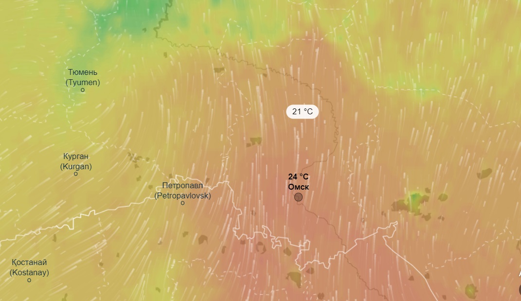 Карта дождя омск