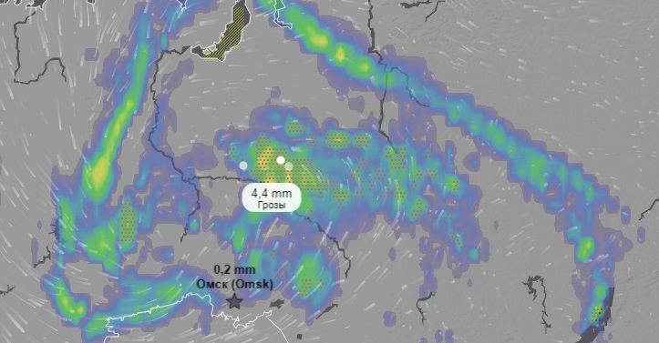 Карта циклонов омск