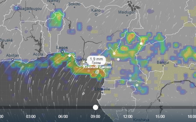 Дождь сегодня карта