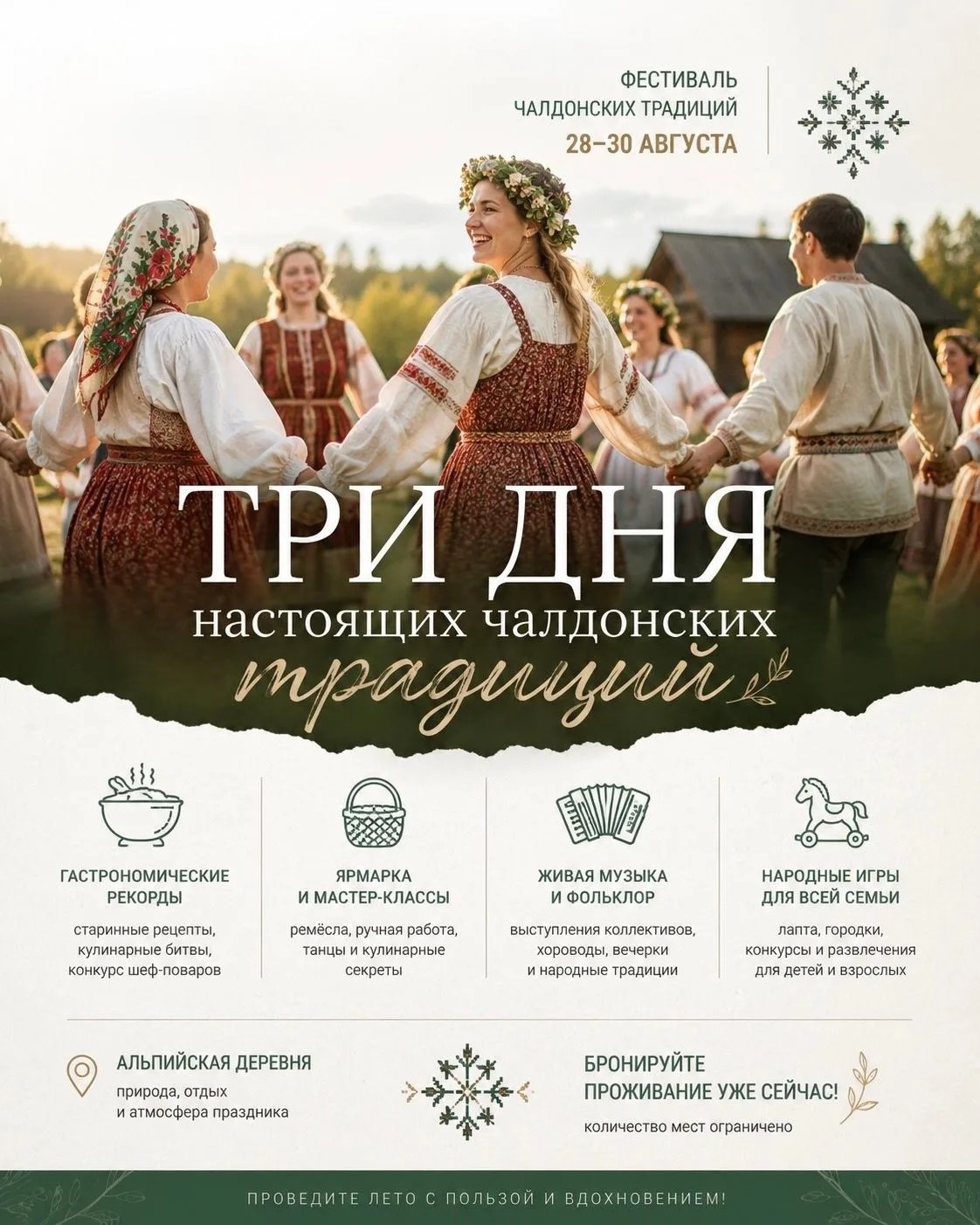 Фестиваль чалдонских традиций 28 - 30 августа 2026 года