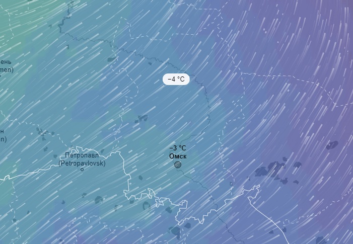 Карта ветра омск