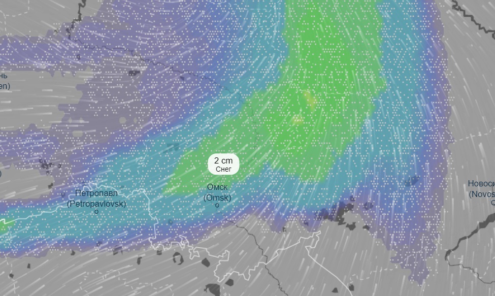 Карта осадков омск в реальном
