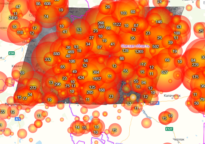 Карта пожаров в омской области