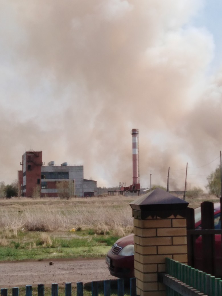 Село под Омском третий день находится в огненном кольце Село под Омском третий день находится в огненном кольце