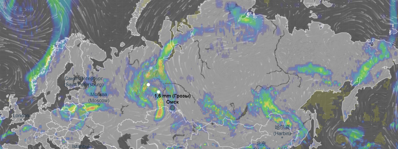 Карта циклонов в реальном времени ростовская область