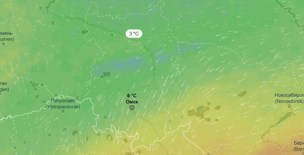 Омская область карта дождей