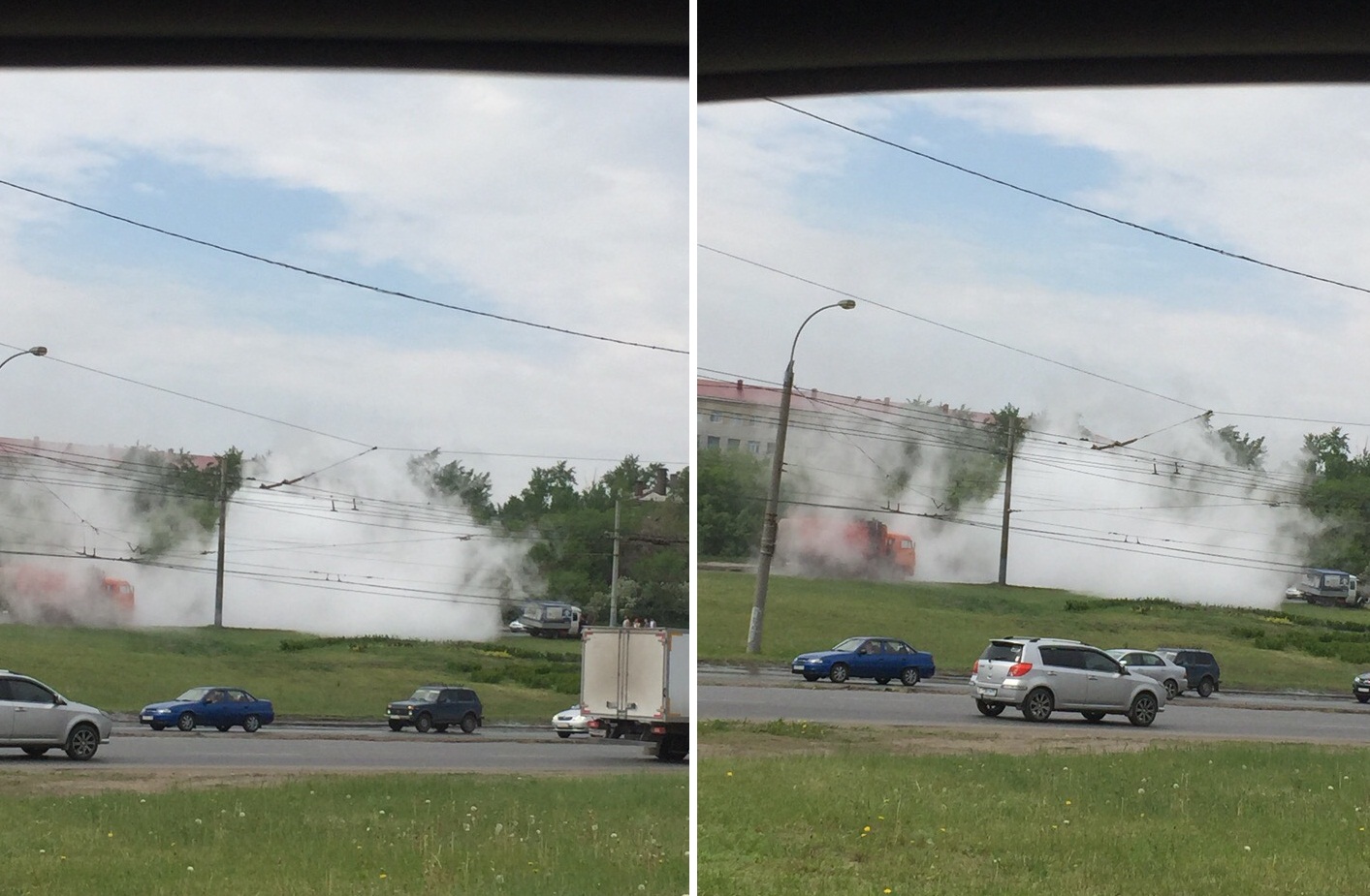 Прорыв трубы