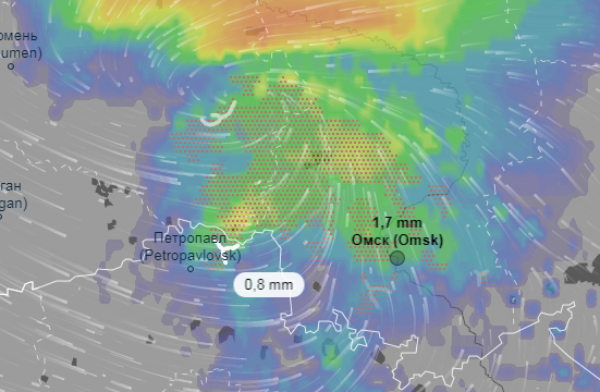 Погода карта осадков лысьва