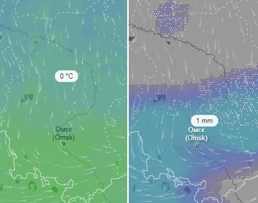 Карта осадков омск и омская область. Снеговая Омская обл. Где идет дождь в Омске районы.