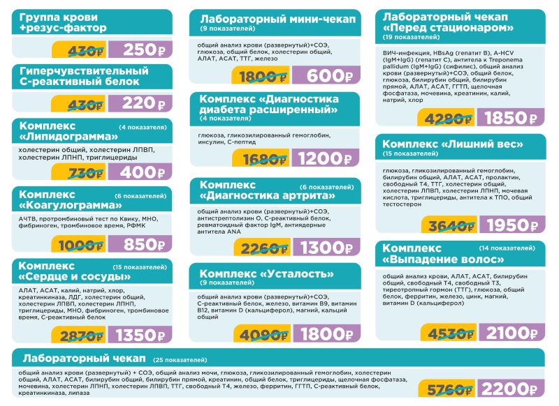 С 1 августа в «Евромеде» новая акция по лабораторной диагностике