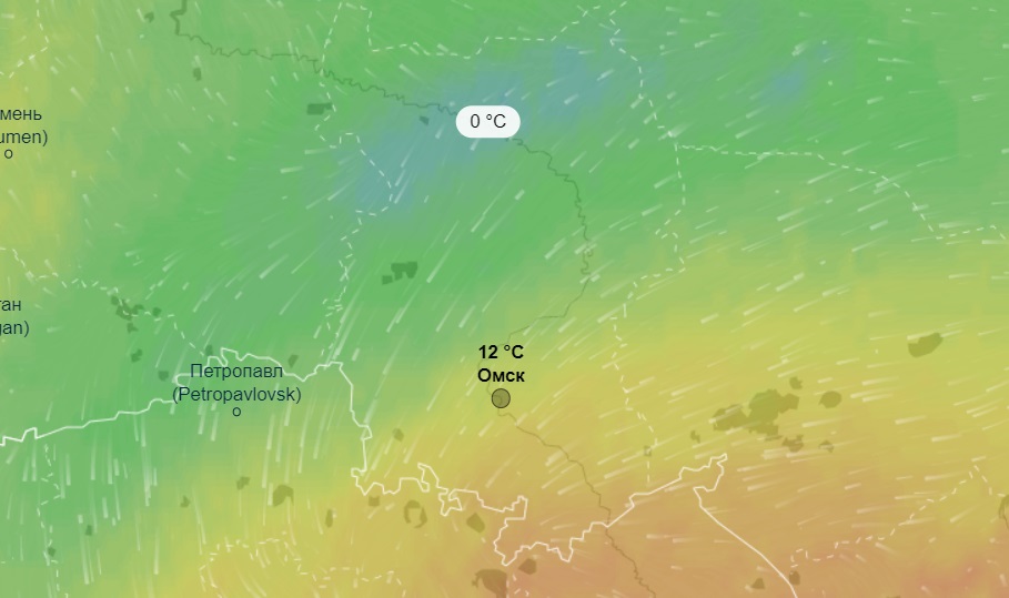 Спутник карта омская