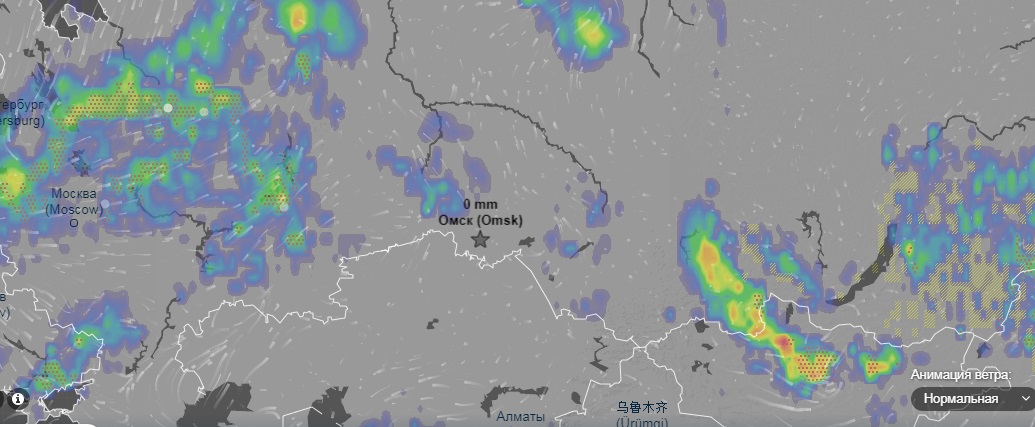 Карта циклона омск